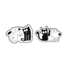 Broche Creativo Personalizado de Animales de Dibujos Animados Accesorios Metálicos Lindos de Gato Perro Transfronterizos Europeos y Americanos Insignia al por Mayor