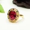 Anillo de Rubí Cultivado Ai Yu Anillo de Corindón Rojo Joyería Vintage para Mujer Fábrica Mayorista Dropshipping S4012909