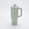 Taza Helada Transfronteriza de 30 oz, Termo de Acero Inoxidable de Gran Capacidad, Taza Portátil para Exteriores con Popote, Taza para Coche, Personalizada