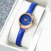Venta Caliente Estilo Academia Reloj Examen Ins Moda Femenina Redondo Tendencia Esfera Redonda Reloj de Cuarzo Pequeño Redondo para Mujer Venta al por Mayor