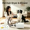 Secador de Pelo para Mascotas para Uso Doméstico, Secado y Protección de Alto Poder para Gatos y Perros Grandes, Secador y Soplador de Agua Especializado para Tiendas de Mascotas