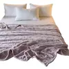 Manta de Franela Transfronteriza, Manta de Jacquard de Tafetán de Color Sólido, Manta Multifuncional para Siesta en la Oficina
