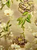Tela Jacquard Estampada Imitación Acetato Floral 3D Estilo Chino Chaleco Cheongsam Bufanda de Seda Vestido Bolsa Decorativa Tela Hecha a Mano