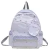 2026 Mochila Nueva Estilo Coreano Estudiante Escuela Viaje Sencillo Casual Gran Capacidad Linda Transparente Doble Hombro Mochila Escolar