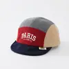 Gorra con letras coloridas, gorra de béisbol color-block de moda, gorro cálido y a prueba de frío para bebé