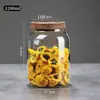 Cocina de Cereales Fruto del Cereales Frasco Hogareño Gran Capacidad Merienda Frasco Sellado de Almacenamiento Frasco de Almacenamiento de Vidrio de Alto Borosilicato