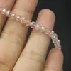 Material para Bisutería DIY de Cuentas Rosas Cristal Artificial Agujero Recto Cuentas Sueltas con Agujero Cuentas Planas Cuentas Redondas Accesorios de Cuentas de Vidrio