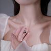 Corrente de suéter de trevo de quatro folhas, moda feminina de outono e inverno, pequena fragrância, colar elegante, acessível, luxo, nicho, moderno, popular, corrente de clavícula
