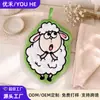Toalha de Mão de Ovelhinha Desenho Animado Fleece Coral Espessada Absorvente de Água Pendurável Cozinha Banheiro Banheiro Doméstico Toalha Pendurada