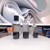 Productos de Botellas de Perfume Transparentes de Vidrio, Botellas Recargables, Botellas Vacías con Atomizador de Presión, Personalizadas de Alta Gama 50ml