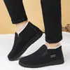 Dropshipping Internacional Calçados Masculinos de Algodão Outono e Inverno Meia-Idade e Idosos Antiderrapantes Quentes Com Pelúcia Adicional Botas de Neve para Uso Externo Calçados Casuais de Algodão