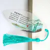 Marcador de estilo chino en stock marcador creativo de vena de hoja de poesía clásica para enviar a amigos extranjeros regalo de graduación marcador al por mayor