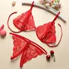 Nuevo conjunto de lencería para adultos con un diseño de tres piezas que incluye un body de encaje, entrepierna abierta y no requiere quitar la parte superior, diseñado para realzar la sensualidad y la pasión.