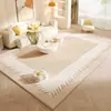 Alfombra de Viento Silencioso Sala de Estar Absorbente de Agua Antideslizante Alfombra Completa Resistente a la Suciedad del Hogar Resistente al Desgaste Fácil de Cuidar Alfombra de Terciopelo de Cristal