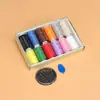 Set de Agujas de Coser y Hilo para el Hogar, Caja de Agujas de Coser y Hilo, Hilo de Coser, Hilo de Coser Hecho a Mano, Hilo Negro, Hilo Blanco
