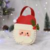 Natal Creative Inglês Apple Bag Cartoon Idoso Boneco de Neve Presente das Crianças Candy Bag Flanela Bolsa Vermelha