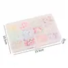 12 Compartimentos 4mm Plástico Contas Facetadas de Canto Cor Macaron Misturada Contas com Furo Losango Corrente de Celular DIY Brincos Acessórios com Contas