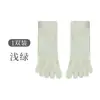 Calcetines de tubo corto de cinco dedos para mujer, primavera verano, nuevos, finos, transpirables, de malla, absorbentes de sudor, color liso, calcetines con dedos separados, calcetines deportivos cortos casuales