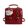 Mochila Dulce Estilo Girly para Mujer 2026 Nueva Bolsa Escolar Estilo Cambridge College Bolsa Cruzada de Hombro Único para Primavera y Verano Multifuncional