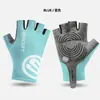 Luvas Esportivas de Fitness Antiderrapantes de Seda de Gelo para Mulheres e Homens, Finas, Resistentes ao Desgaste, Respiráveis, Almofadas de Treinamento de Equipamento, Ciclismo, Absorção de Choque, Escalada