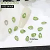 Nuevas Decoraciones para Uñas Flor de Cinco Pétalos Colorida de Cristal al por Mayor Gota de Agua Flor de Lujo Pedrería Base Puntiaguda Pedrería Apilada Decoración para Uñas