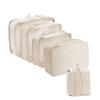Conjunto de Armazenamento de Viagem com Compartimentos para Organização Fácil, Conjunto Multifuncional de Sete Peças para Organização Doméstica e Armazenamento Portátil