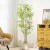 Plantas verdes artificiales, plantas de bambú en maceta, decoración de interiores, adornos de paisajismo para jardín exterior, bambú artificial falso, bambú mini