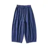 Roupas de outono Tamanho plus Estilo japonês Calças de trabalho Casuais folgadas Calças Harem Perna reta Calças de perna larga Homens e mulheres Estilo americano
