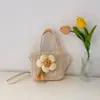 Bolso Nuevo para Niños 2024 Estilo Paja Monedero Bolso Cruzado para Niño Niña Bolso de Hombro Lindo de Moda Transfronterizo