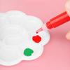 Paleta Desechable Transfronteriza Sin Lavado Acuarela para Niños Arte para Niños Pequeños Pintura Paleta de Yeso para Grafiti Plato Flor de Ciruelo