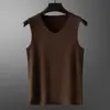 Otoño Invierno Nuevo Hombres Forro Polar Térmico Engrosado Capa Base Ropa Interior Cálida Hombres Sin Costuras Chaleco Calefactor Superior Moderno
