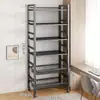 Estante prateleira piso sala de estar simples casa exposição estante prateleira de armazenamento ferro multi-camada rack de armazenamento de lanches