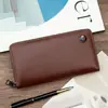 Nueva Cartera Larga para Hombres de Negocios Bolso de Mano con Cremallera Multifuncional Bolso de Mano con Múltiples Ranuras para Tarjetas Portátil Soporte para Tarjetas de Teléfono Móvil