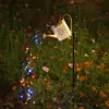 Luz de Jardín Solar de Hada de las Flores Más Vendida Transfronteriza, Arte de Hierro Calado Proyección Adorno Decorativo para Jardín Exterior