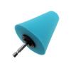 Escova de roda de carro de origem transfronteiriça azul cônico esponja polida alça hexagonal 6,35 mm esponja PPR de nylon