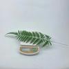 Simulación de una sola pieza de hoja de bambú de tortuga, hoja Kui, hoja de cola dispersa, hoja verde, hoja falsa única, decoración de boda, hoja verde falsa de plástico