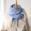 Cachecol Xale Quente Jacquard Imitação de Caxemira Estilo Chanel Unissex Universal Outono e Inverno Fio Circular Cachecol com Franja Versátil Novo
