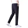 Comércio exterior fábrica original verão ultra-fino secagem rápida casual calça comprida masculina elástica calça esportiva calça de seda gelada slim fit