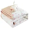 Nueva colcha de grado A, segura para bebés, para primavera y otoño, gasa de doble capa, colcha para todas las estaciones, suave y amigable con la piel, venta al por mayor para dormitorios estudiantiles