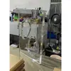 Pata de Mesa Transparente de Acrílico con Gradiente Negro Soporte Curvo Mesa de Café Isla Soporte Pata de Mesa Pie de Mesa