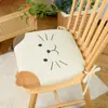 Almofada de Assento de Espuma de Memória Estilo Japonês Almofada de Pelúcia Almofada para Glúteos Cadeira de Escritório Desenho Animado Cadeira de Jantar Aluno Assento para Sentar por Longos Períodos Antiderrapante
