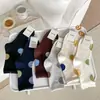 Novas Meias Femininas Estilo Japonês com Bolinhas para Outono e Inverno 2026, Meias de Algodão Absorventes de Suor e Respiráveis, Meias Longas Zhuzji Atacado