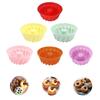 Molde Redondo de Silicona para Muffins, Molde para Pastel, Molde para Donas de Fácil Desmoldeo, Herramientas para Hornear