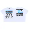 Verano Nuevo Erd Rico Segunda Generación Retrato Graffiti Casual Camiseta de Manga Corta para Hombre y Mujer Wdw Holgada Americana High Street Camiseta