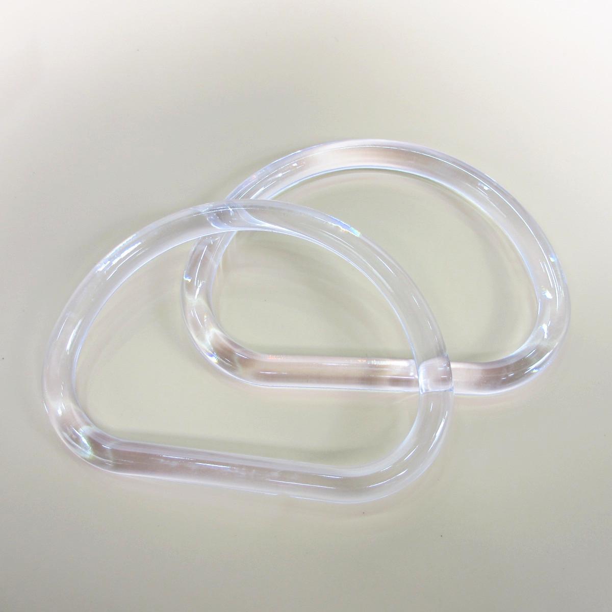 塑料手挽D型 透明