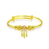 Pulseira de Apanhador de Sonhos Igual da Douyin, Pulseira Doce Estilo Floresta de Liga Metálica Banhada a Prata, Pingente de Franja, Melhor Amiga da Mulher