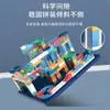 Mesa Multifuncional de Blocos de Construção para Crianças, Diversão com Bolas, Escorregador, Blocos de Construção Montáveis, Partículas de Tamanho Pequeno, Brinquedos Montáveis DIY para Crianças