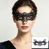 Máscara de Encaje de Media Cara de Mascarada Más Vendida de Amazon Máscara de Ojos de Encaje Sin Forma Suministros de Halloween al Por Mayor