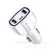 Cargador de Coche Inteligente Pd para Bola de Bowling Tipo Uno a Tres Cabezal de Carga Rápida Tipo C Múltiples Puertos USB Qc3.0 Nuevo Cargador de Coche Pd