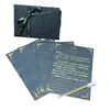 Papel de Carta Negro con Rosa Estampada en Oro para el Día de San Valentín, Tarjeta de Felicitación de Cumpleaños Simple de Alta Gama, Carta de Amor Escrita a Mano para el Día de San Valentín Chino, Papel de Carta, Sobre